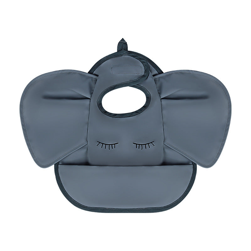 Waterproof Baby Feeding Bib with Food Pocket