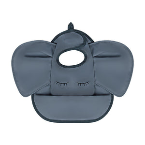 Waterproof Baby Feeding Bib with Food Pocket